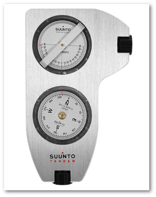 Clinometro e bussola SUUNTO Tandem per orientamento satellitare