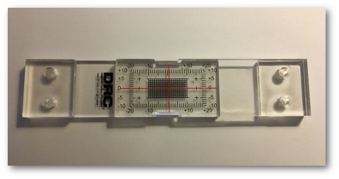 Fessurimetro lineare in resina acrilica